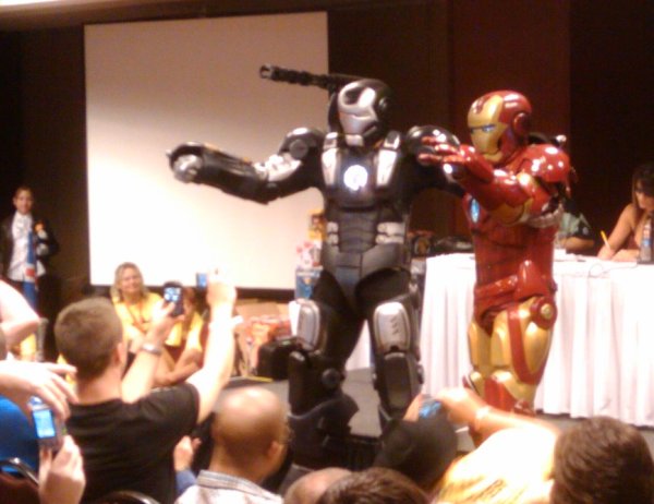 Ironman and Warmachine at ComicCon Chicago, costume contest 2010