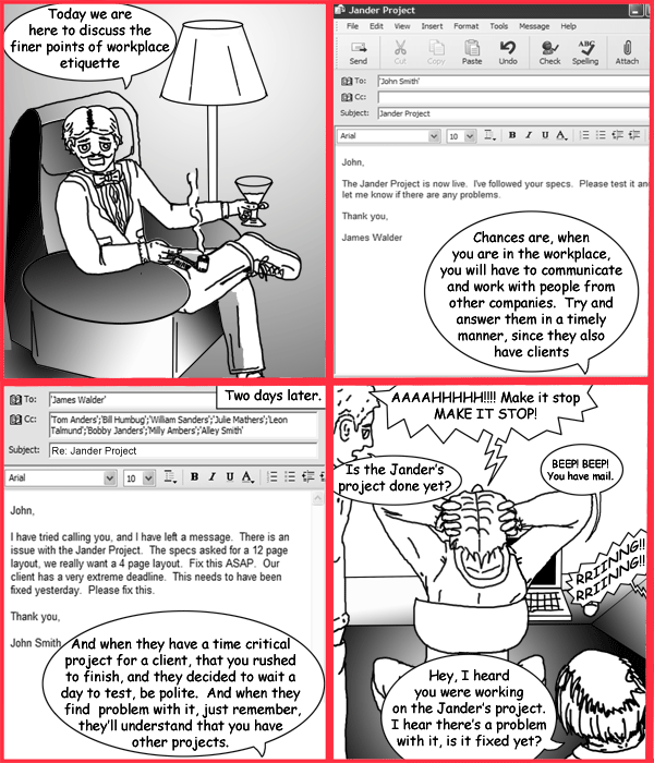 Remove R Comic (aka rm -r comic), by Gary Marks: Workplace Etiquette (Project Communication)