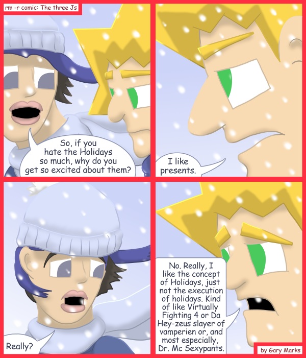 Remove R Comic (aka rm -r comic), by Gary Marks: 2011 Holiday tale, part 5 of 12