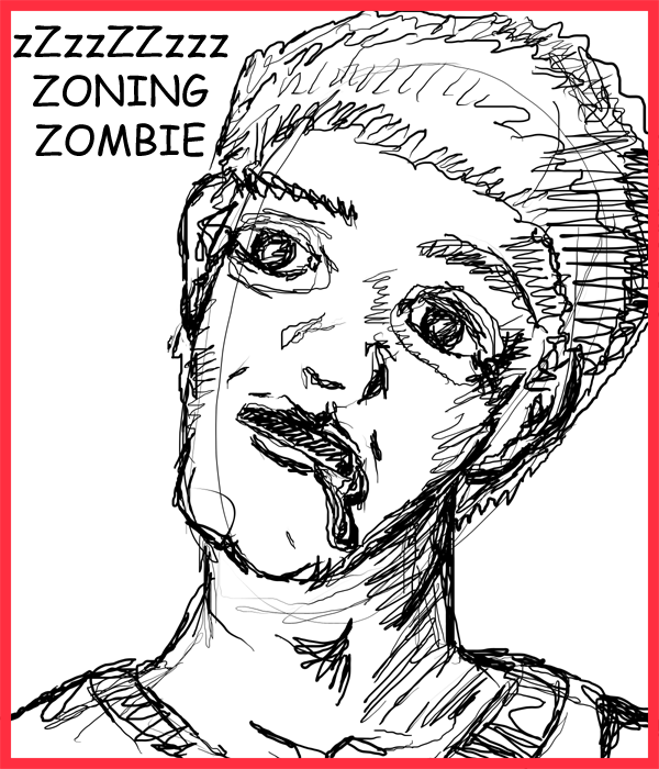 Remove R Comic (aka rm -r comic), by Gary Marks: Zoning zombie